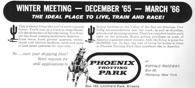 Phoenix Trotting Park ad