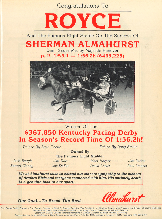 Sherman Almahurst ad