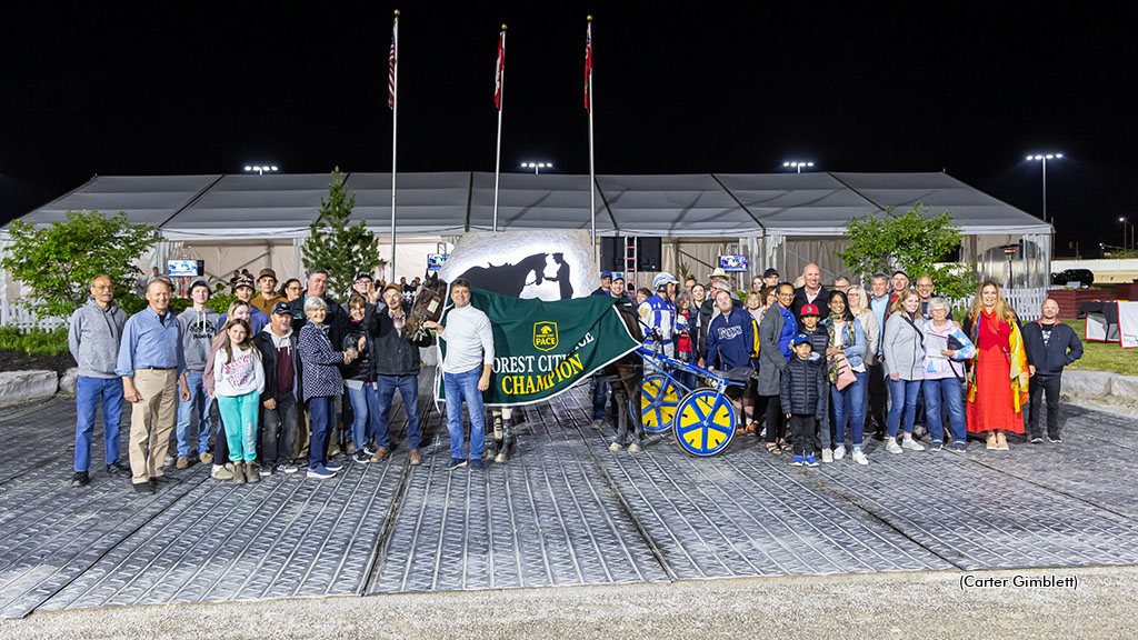 So Much More in the Forest City Pace winner's circle