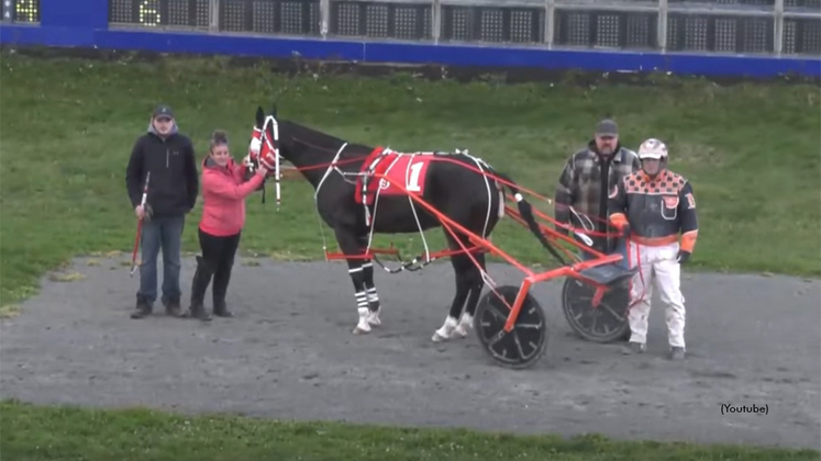 Thunder Alley in the winner's circle at Truro Raceway